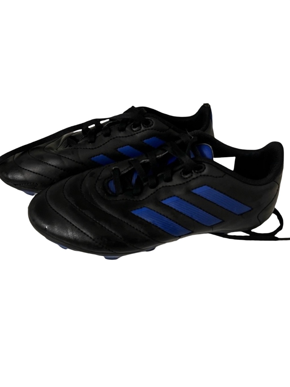 Adidas Black & Blue Soccer Cleats Youth Athletic Sports Shoes size 3